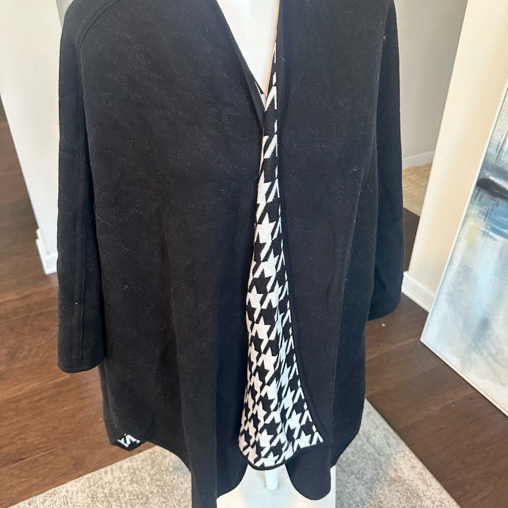 TYLER BOE HOUNDSTOOTH DOUBLE SIDED WRAP BLACK - Picture 3 of 3